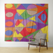 抽象芸術アクリル1 タペストリー (インサイチュ(横))