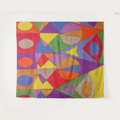 抽象芸術アクリル1 タペストリー (正面(横))