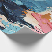 抽象芸術アクリ絵を描ルスプラッシュ ラッピングペーパー (角)
