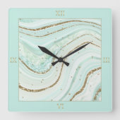 抽象芸術アゲテミントID827 スクエア壁時計 (正面)