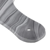 抽象芸術アゲートグレイ大理石スワール カッティングボード (角)