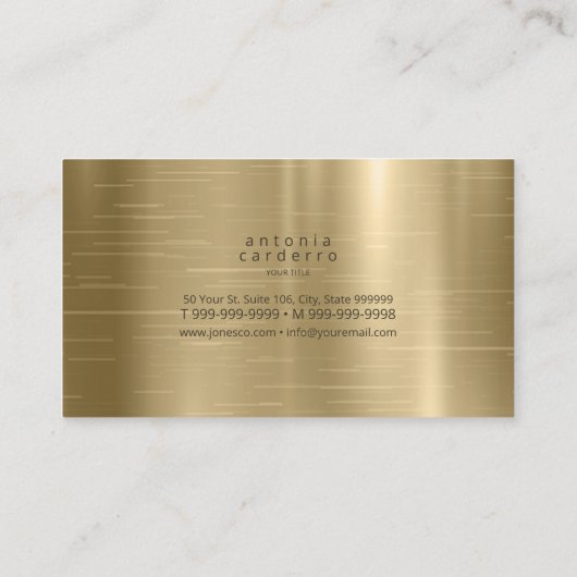 抽象芸術アゲートモノグラムミントID827 名刺 (裏面)