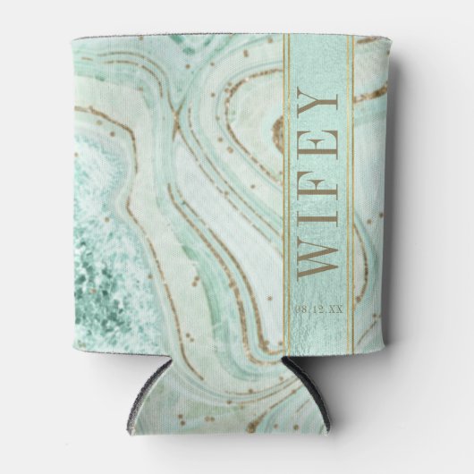 抽象芸術アゲ結婚ートのウィフェイミントID827 缶クーラー (正面)