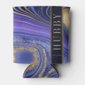 抽象芸術アゲ結婚ートのハビーミッドナイトID827 缶クーラー (正面)