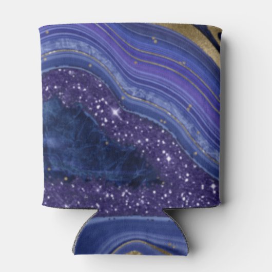 抽象芸術アゲ結婚ートのハビーミッドナイトID827 缶クーラー (裏面)