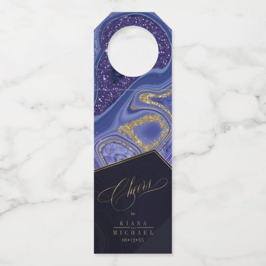 抽象芸術アゲ結婚ートの応援ミッドナイトID827 ボトルネックタグ (正面)