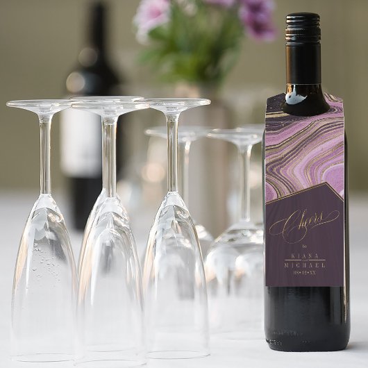 抽象芸術アゲ結婚ートの応援Mauve ID827 ボトルネックタグ