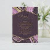 抽象芸術アゲ結婚ートの詳細Mauve ID827 エンクロージャーカード (スタンド正面)