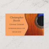 抽象芸術アコースティックギターレッスン 名刺 (正面)
