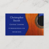 抽象芸術アコースティックミュージシャンギターレッスン 名刺 (正面)