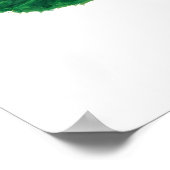 抽象芸術アジサイの水色 ポスター (角)