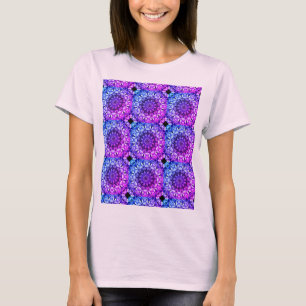 抽象芸術アジサイの花 Tシャツ