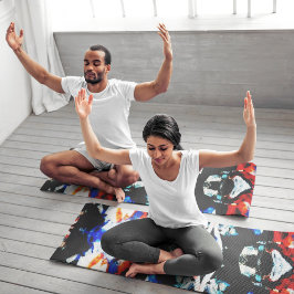 抽象芸術アステカ ヨガマット