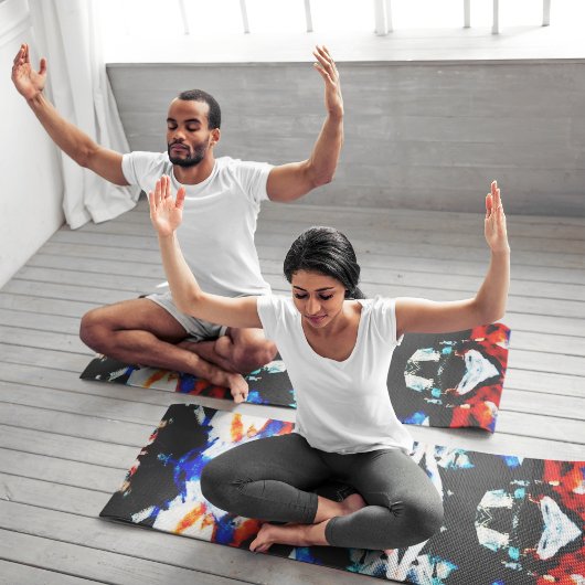 抽象芸術アステカ ヨガマット