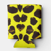 抽象芸術アニマルプリントレオパード水彩 缶クーラー (裏面)