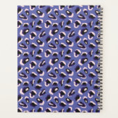 抽象芸術アニマルプリント紫 プランナー手帳 (裏面)