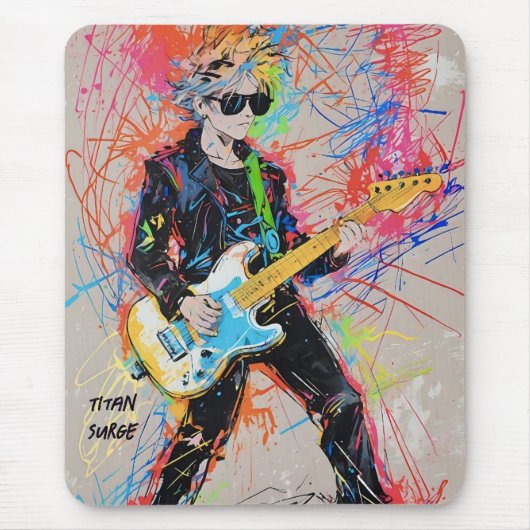 抽象芸術アニメのマウスパッド マウスパッド (正面)