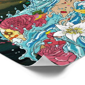 抽象芸術アニメ：水霊とフローラ開花 ポスター (角)