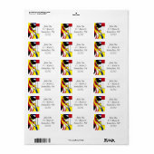 抽象芸術アフガンハウンド ラベル (フルシート)