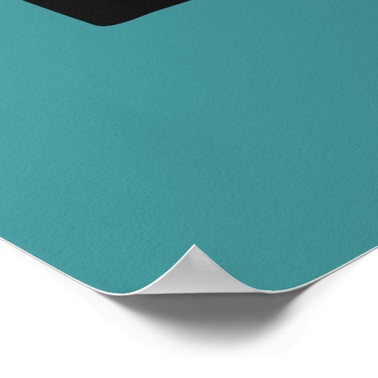 抽象芸術アフリカの幾何学模様 ポスター (角)