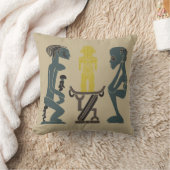 抽象芸術アフリカの部族の儀式シーンアート クッション (ブランケット)