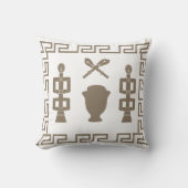 抽象芸術アフリカの部族の儀式シーンアート クッション (正面)