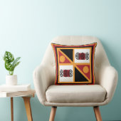 抽象芸術アフリカの部族の幾何学的パターン クッション (椅子)