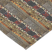 抽象芸術アフリカスタイルマッドクロスデザイン ショートテーブルランナー (コーナー)