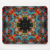 抽象芸術アフリカデイジーフローラ芸術 マウスパッド (正面)