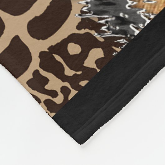 抽象芸術アフリカ部族デザイン2 フリースブランケット (角)