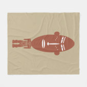 抽象芸術アフリカ部族ポートレート フリースブランケット (正面(横))