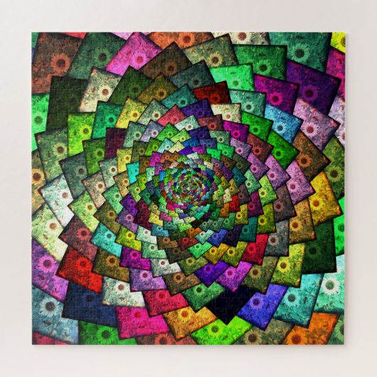 抽象芸術アポップ・アートのートヒマワリ ジグソーパズル (横)