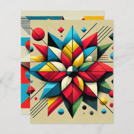 抽象芸術アポップ・アートのートポインセチア紙