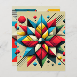 抽象芸術アポップ・アートのートポインセチア紙