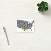 抽象芸術アメリカの地図 ポストイット (オフィス)