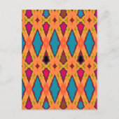 抽象芸術アメリカターコイズ ポストカード (正面)