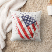抽象芸術アメリカンフラッグアートプリント クッション (ブランケット)