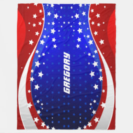 抽象芸術アメリカ国旗の星とストライプ2 フリースブランケット