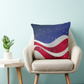 抽象芸術アメリカ国旗の星とストライプ クッション (椅子)