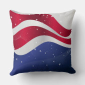 抽象芸術アメリカ国旗の星とストライプ クッション (裏面)