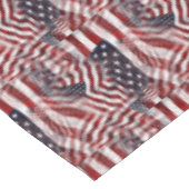 抽象芸術アメリカ赤白青国旗のモチーフ テーブルクロス (アングル)