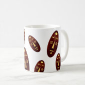 抽象芸術アモダンフリカ工芸 コーヒーマグカップ (正面右)