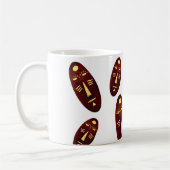 抽象芸術アモダンフリカ工芸 コーヒーマグカップ (左)