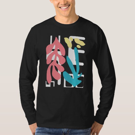 抽象芸術アモダンートエステティックルッカラフル望 Tシャツ (正面)
