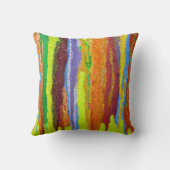 抽象芸術アモダンートストライプ絵を描滴 クッション (裏面)