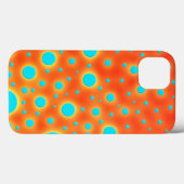 抽象芸術アモダンートターコイズオレンジ Case-Mate iPhoneケース (裏面 (横))