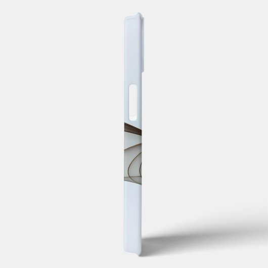 抽象芸術アモダンートターコイズブラウン金ゴールドイニシャル Case-Mate iPhoneケース (裏面 / 右)