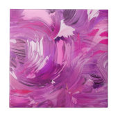 抽象芸術アモダンートパープルピンク タイル (正面)