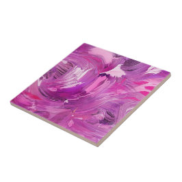 抽象芸術アモダンートパープルピンク タイル