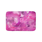 抽象芸術アモダンートパープルピンク バスマット (正面)